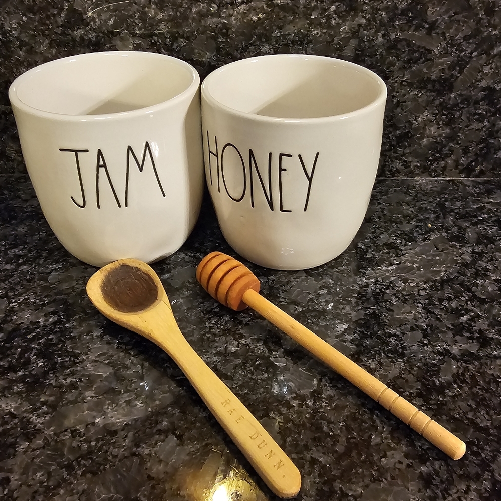 Rae Dunn JAM and HONEY Cellars